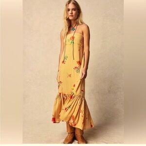 Free people sz M Rosie Posie midi dress